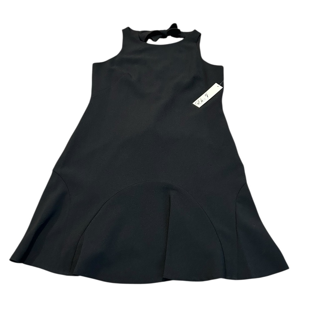 ELIZA J black flounce dress nwt
